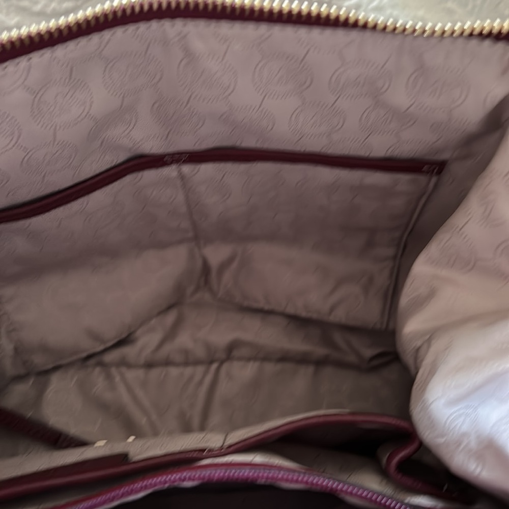 NWOT Michael Kors Burgundy Satchel - Picture 10 of 13